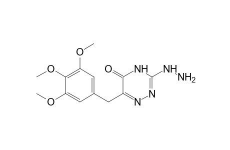 3-hydrazino-6-(3,4,5-trimethoxybenzyl)-as-triazin-5(4H)-one