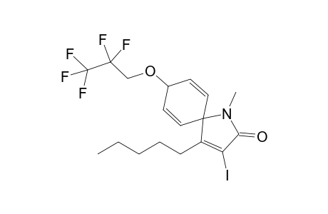 cis-3-Iodo-1-methyl-8-(2,2,3,3,3-pentafluoropropoxy)-4-pentyl-1-azaspiro[4.5]deca-3,6,9-trien-2-one