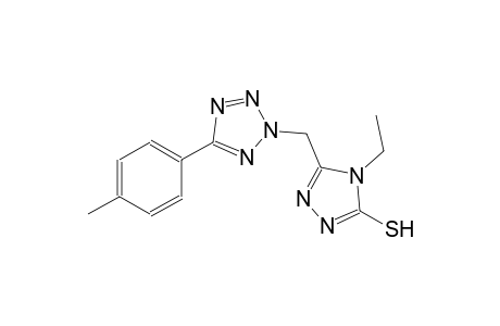 4H-1,2,4-triazole-3-thiol, 4-ethyl-5-[[5-(4-methylphenyl)-2H-tetrazol-2-yl]methyl]-