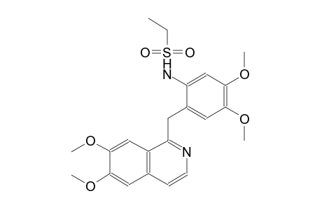 N-{2-[(6,7-dimethoxy-1-isoquinolinyl)methyl]-4,5-dimethoxyphenyl}ethanesulfonamide