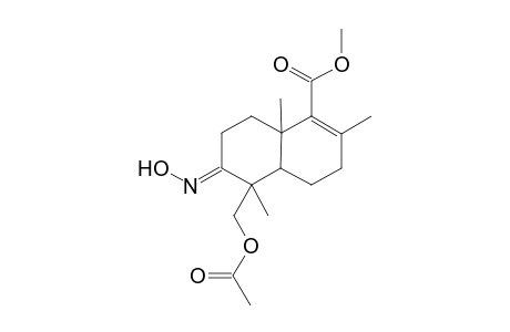 Methyl 7-Acetoxymethyl-1,3,7-trimethyl-8-oximidobicyclo[4.4.0]dec-2-en-2-carboxylate