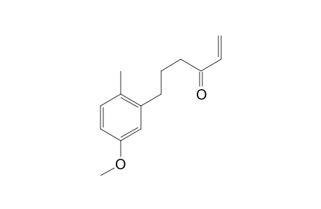 1-Methoxy-4-methyl-3-(4-oxohex-5-en-1-yl)benzne