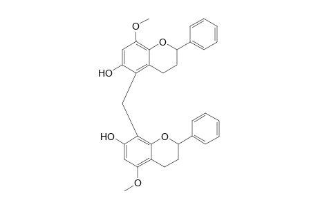 8,8'-Methylene-bis(3",4"-dihydro-5"-methoxy-2"-phenyl-2H-[1]-benzopyran-7"-ol)