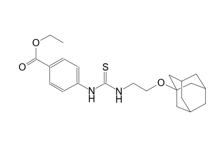 4-[2-(1-adamantyloxy)ethylthiocarbamoylamino]benzoic acid ethyl ester