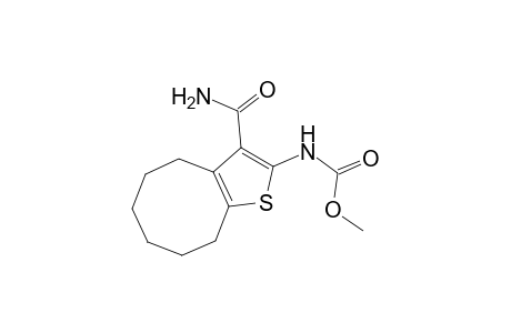 Methyl 3-(aminocarbonyl)-4,5,6,7,8,9-hexahydrocycloocta[b]thien-2-ylcarbamate