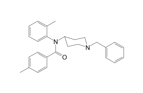 4-Methyl-N-(1-phenylmethylpiperidin-4-yl)-N-(2-methylphenyl)benzamide