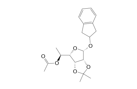 .alpha.-L-Mannofuranoside, 2,3-dihydro-1H-inden-2-yl 6-deoxy-2,3-O-(1-methylethylidene)-, acetate