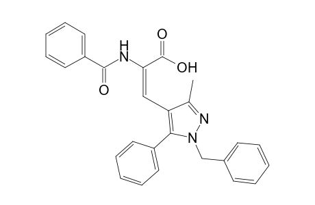 (E)-2-(Benzoylamino)-3-[1-benzyl-3-methyl-5-phenyl-1H-pyrazol-4-yl]propenoic acid