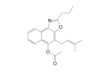4-(3'-Methyl-2'-butenyl)-5-acetoxy-2-propylnaphtho[1,2-d]oxazole