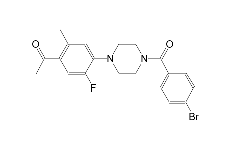 ethanone, 1-[4-[4-(4-bromobenzoyl)-1-piperazinyl]-5-fluoro-2-methylphenyl]-