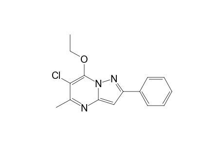 6-Chloranyl-7-ethoxy-5-methyl-2-phenyl-pyrazolo[1,5-a]pyrimidine