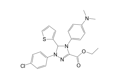 Ethyl 1-(4-chlorophenyl)-4-[4-(dimethylamino)phenyl]-5-(2-thienyl)-4,5-dihydro-1H-1,2,4-triazole-3-carboxylate