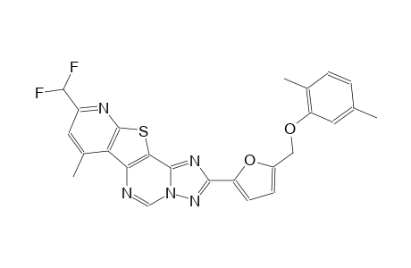 {5-[9-(difluoromethyl)-7-methylpyrido[3',2':4,5]thieno[2,3-e][1,2,4]triazolo[1,5-c]pyrimidin-2-yl]-2-furyl}methyl 2,5-dimethylphenyl ether