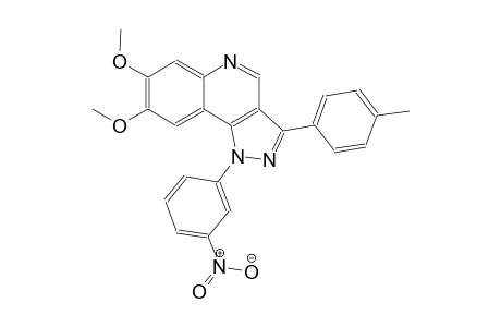 7,8-dimethoxy-3-(4-methylphenyl)-1-(3-nitrophenyl)-1H-pyrazolo[4,3-c]quinoline