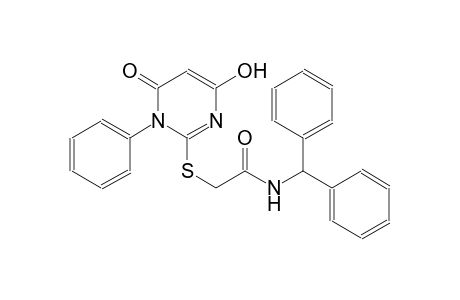 N-benzhydryl-2-[(4-hydroxy-6-oxo-1-phenyl-1,6-dihydro-2-pyrimidinyl)sulfanyl]acetamide