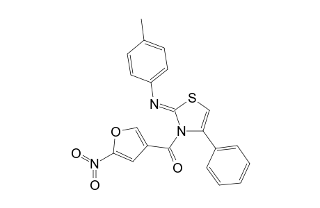 2-(4'-Methylphenylimino)-3-(5"-nitro-3"-furoyl)-4-phenyl-4-thiazoline