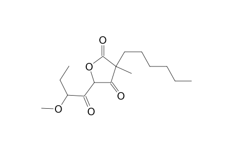 3-Hexyl-5-(2-methoxybutanoyl)-3-methyloxolane-2,4-dione