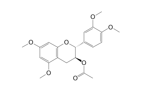 (2R,3S)-trans-5,7,3',4'-Tetramethoxy-3-O-acetylflavan