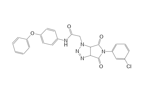 2-(5-(3-chlorophenyl)-4,6-dioxo-4,5,6,6a-tetrahydropyrrolo[3,4-d][1,2,3]triazol-1(3aH)-yl)-N-(4-phenoxyphenyl)acetamide