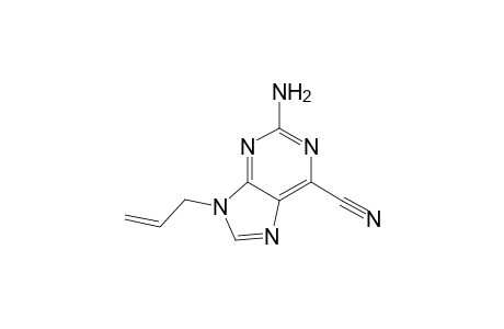 9-Allyl-2-amino-9H-purine-6-carbonitrile