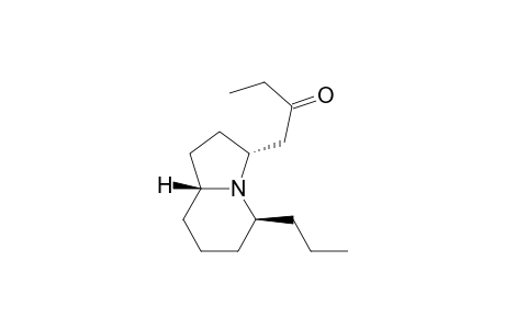 2-Butanone, 1-(octahydro-5-propyl-3-indolizinyl)-, (3.alpha.,5.beta.,8a.beta.)-
