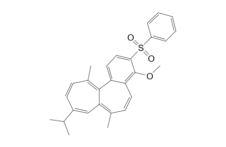 9-Isopropyl-4-methoxy-3-(phenylsulfonyl)-7,12-dimethylbenzo[a]heptalene