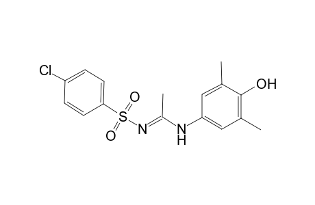 N'-(4-chlorophenyl)sulfonyl-N-(3,5-dimethyl-4-oxidanyl-phenyl)ethanimidamide