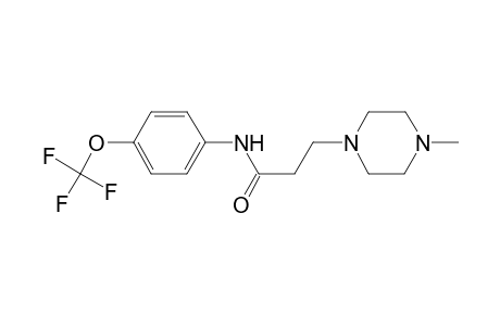 3-(4-Methyl-piperazin-1-yl)-N-(4-trifluoromethoxy-phenyl)-propionamide
