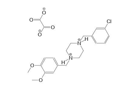 1-(3-chlorobenzyl)-4-(3,4-dimethoxybenzyl)piperazinediium oxalate
