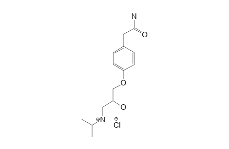 ATENOLOL;2-[4-[2-HYDROXY-3-(1-METHYLETHYLAMINO)-PROPOXY]-PHENYL]-ETHANAMIDE-HYDROCHLORIDE