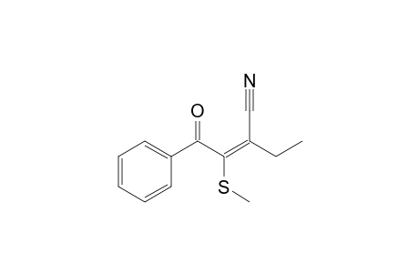 1-Benzoyl-2-cyano-1-butenyl methyl sulfide