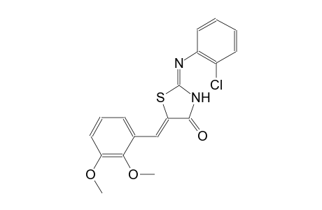 (2E,5Z)-2-[(2-chlorophenyl)imino]-5-(2,3-dimethoxybenzylidene)-1,3-thiazolidin-4-one