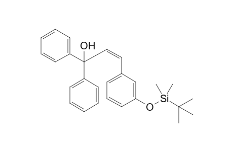 (Z)-3-(3'-tert-Butyldimethylsilyloxyphenyl)-1,1-diphenylprop-2-en-1-ol