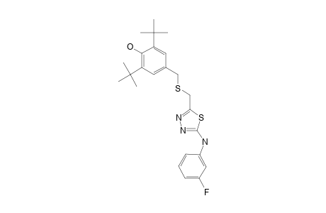 2,6-DI-TERT.-BUTYL-4-[[(5-(3-FLUOROPHENYLAMINO)-1,3,4-THIADIAZOL-2-YL)-METHYLTHIO]-METHYL]-PHENOL