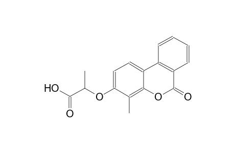 propanoic acid, 2-[(4-methyl-6-oxo-6H-dibenzo[b,d]pyran-3-yl)oxy]-