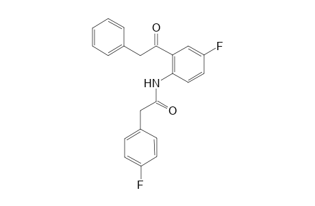 Benzeneacetamide, 4-fluoro-N-[4-fluoro-2-(2-phenylacetyl)phenyl]-
