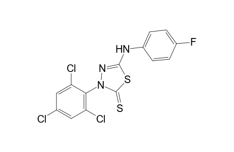 2-(p-fluoroanilino)-4-(2,4,6-trichlorophenyl)-delta square-1,3,4-thiadiazoline-5-thione