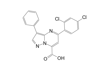 pyrazolo[1,5-a]pyrimidine-7-carboxylic acid, 5-(2,4-dichlorophenyl)-3-phenyl-