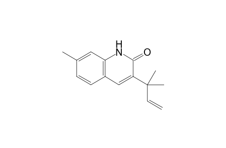 7-Methyl-3-(2-methylbut-3-en-2-yl)quinolin-2(1H)-one