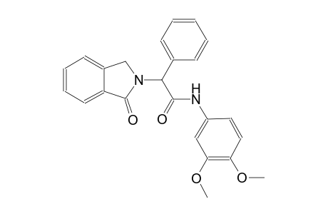 N-(3,4-dimethoxyphenyl)-2-(1-oxo-1,3-dihydro-2H-isoindol-2-yl)-2-phenylacetamide