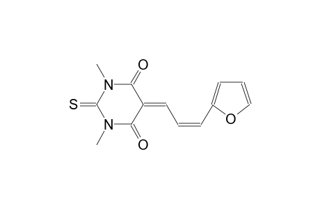 5-[(2Z)-3-(2-furyl)-2-propenylidene]-1,3-dimethyl-2-thioxodihydro-4,6(1H,5H)-pyrimidinedione
