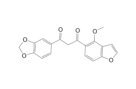 1,3-Propanedione, 1-(1,3-benzodioxol-5-yl)-3-(4-methoxy-5-benzofuranyl)-