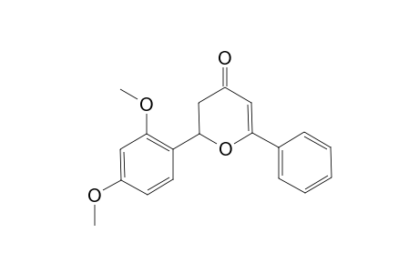 2,3-Dihydro-2-(2,4-dimethoxyphenyl)-6-phenyl-4H-pyran-4-one
