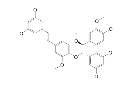 THREO-5-[1-[4-[(1E)-2-(3,5-DIHYDROXYPHENYL)-ETHENYL]-3-METHOXYPHENOXY]-2-METHOXY-2-(4-HYDROXY-3-METHOXYPHENYL)-ETHYL]-1,3-BENZENEDIOL