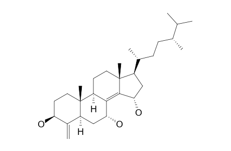 (3S,5R,7R,9R,10S,13R,15S,17R)-17-[(2R,5R)-5,6-dimethylheptan-2-yl]-10,13-dimethyl-4-methylidene-1,2,3,5,6,7,9,11,12,15,16,17-dodecahydrocyclopenta[a]phenanthrene-3,7,15-triol