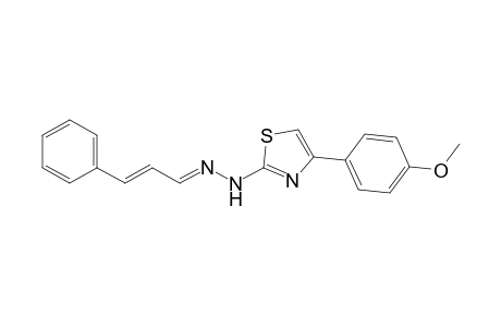 1-(4-(4-Methoxyphenyl) thiazol-2-yl)-2-(3-phenylallylidene)hydrazine