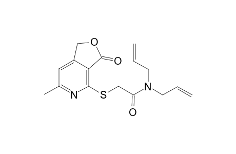 Acetamide, 2-[(1,3-dihydro-6-methyl-3-oxofuro[3,4-c]pyridin-4-yl)thio]-N,N-di(2-propenyl)-