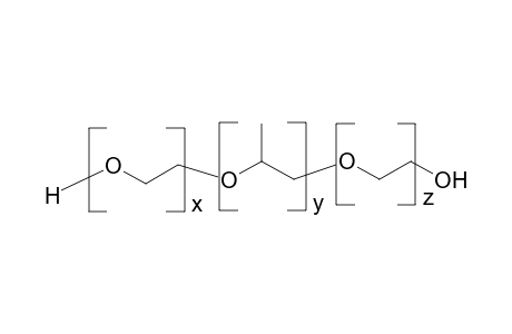 Terpolymer poly(ethylene glycol)-block-poly(propylene glycol)-block-poly(ethylene glycol)