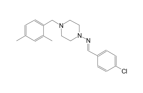 N-[(E)-(4-chlorophenyl)methylidene]-4-(2,4-dimethylbenzyl)-1-piperazinamine