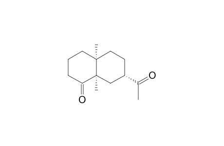 9-Acetyl-1,6-dimethylbicyclo[4.4.0]decan-2-one isomer